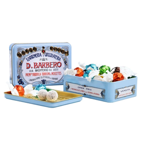 Cri-Cri cioccolatine scatola di metallo AZZURRA - 100gr