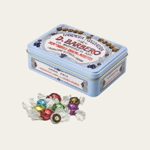 Cri-Cri cioccolatine scatola di metallo - AZZURRA