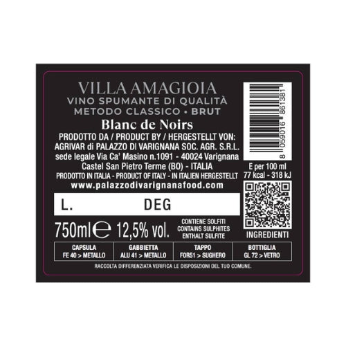 Villa Amagioia Brut - Blanc de Noirs - Gift Box