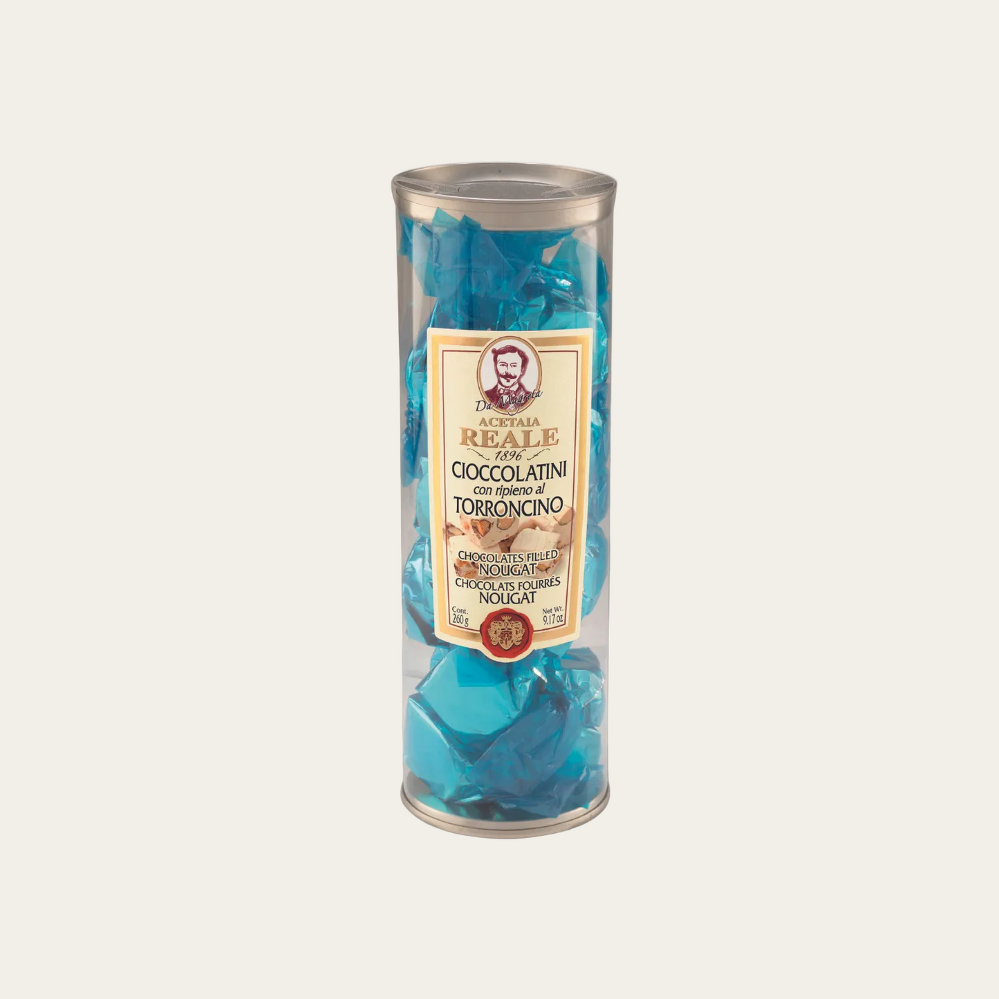 Praline di ciocolato fondente con ripieno al Torroncino - 240gr