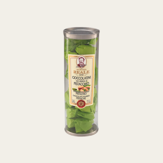 Praline di ciocolato fondente con ripieno al Pistacchio - 240gr