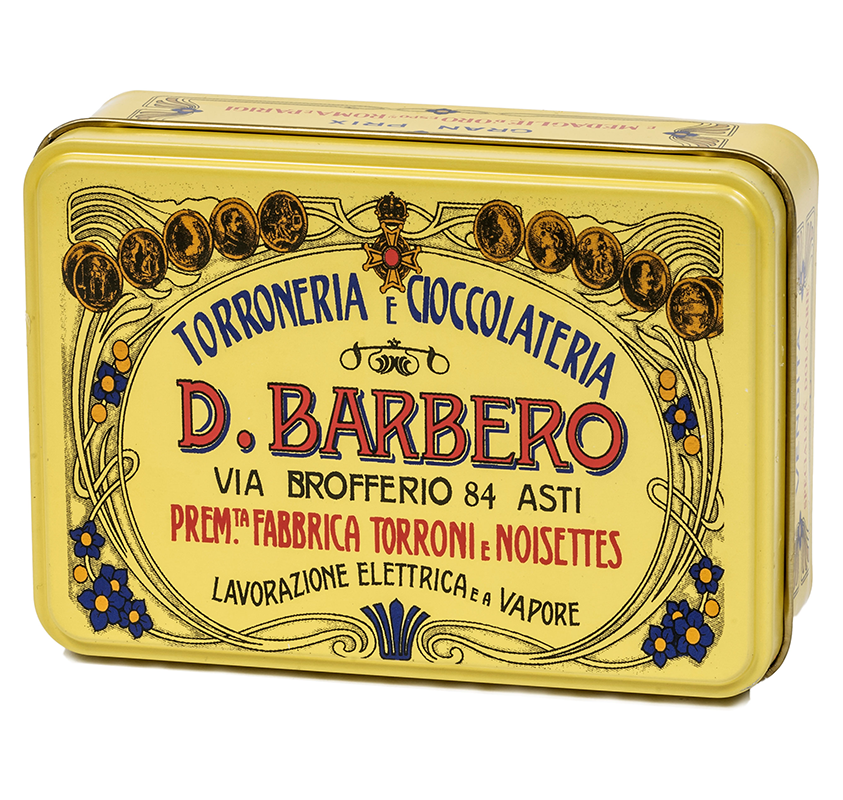 Torroncini scatola di metallo GIALLO - 150gr