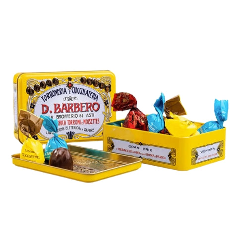 Torroncini scatola di metallo GIALLO - 150gr