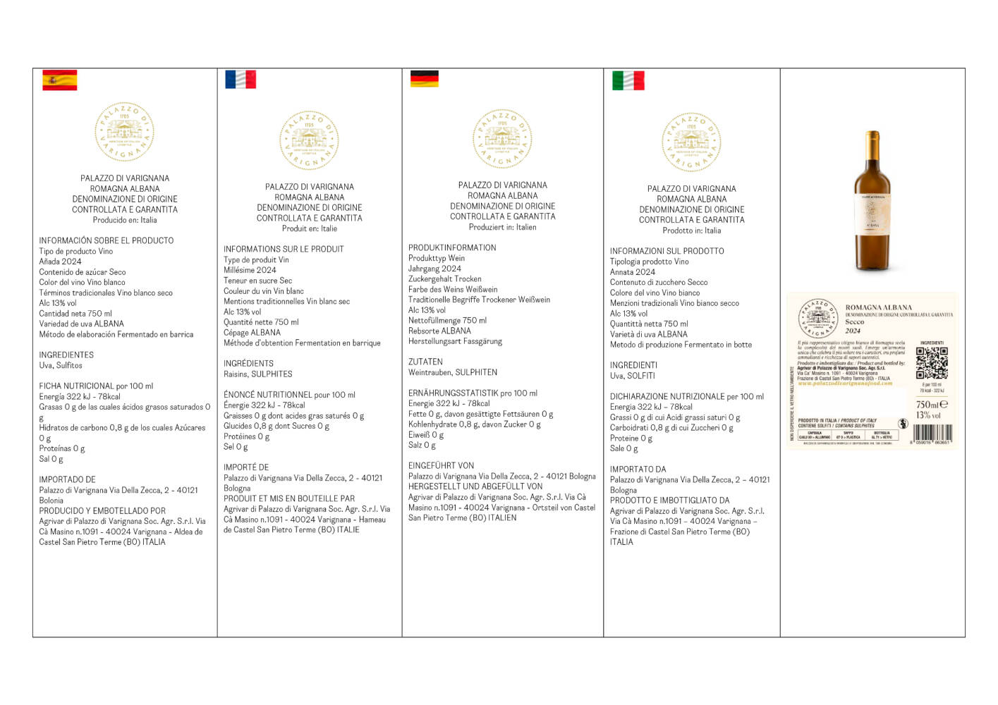 Albana Romagna DOCG - Palazzo Di Varignana - GIFT BOX