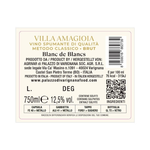 Villa Amagioia Brut - Blanc de Blancs - Gift Box