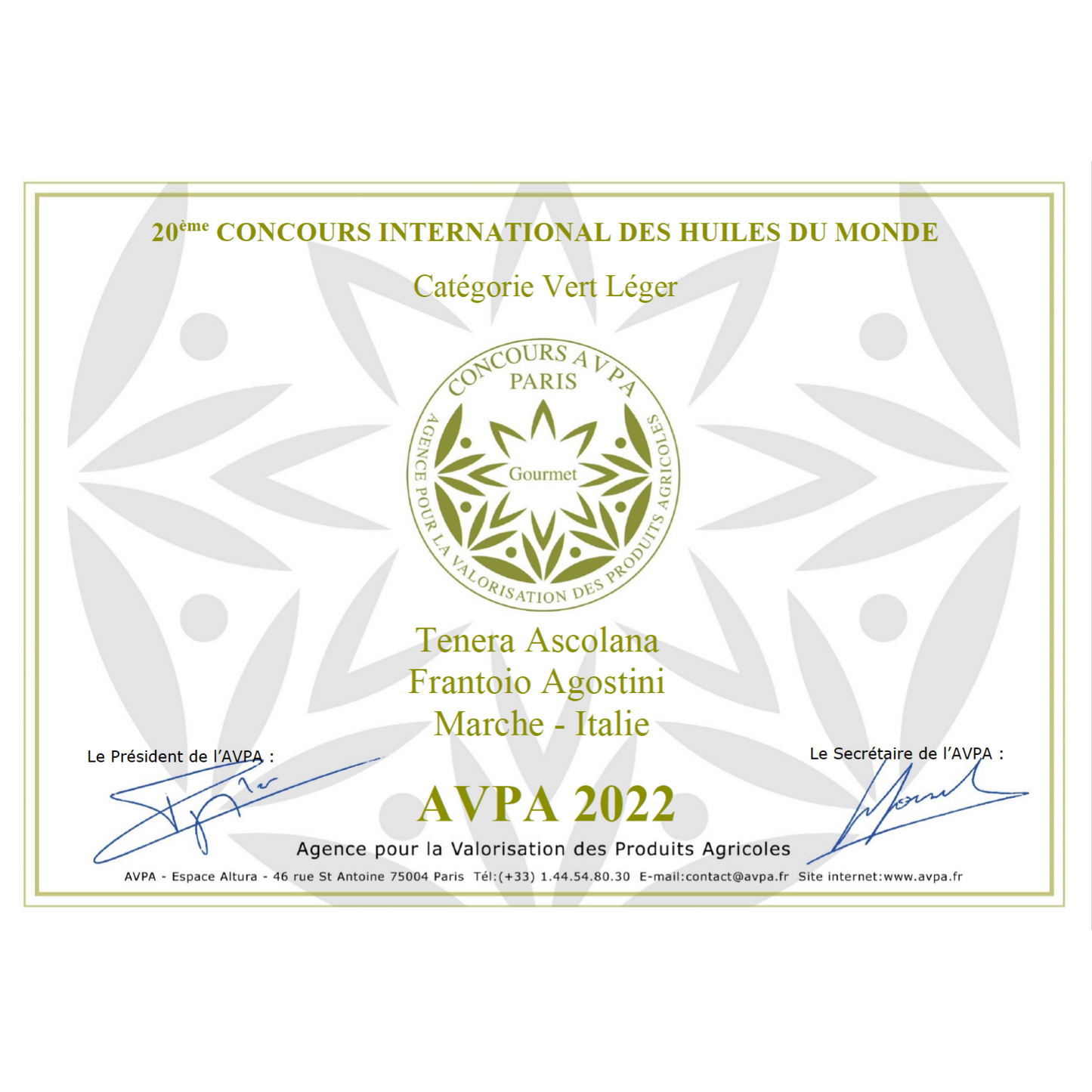 Olio Extra Vergine Ascolana Tenera - monocultivar - 500ml