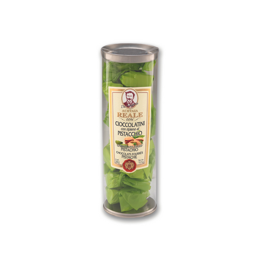 Praline di ciocolato fondente con ripieno al Pistacchio - 240gr