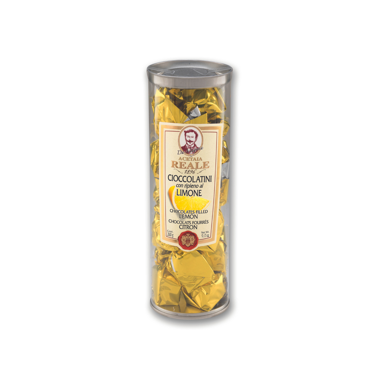 Praline di ciocolato fondente con ripieno al Limone - 240gr