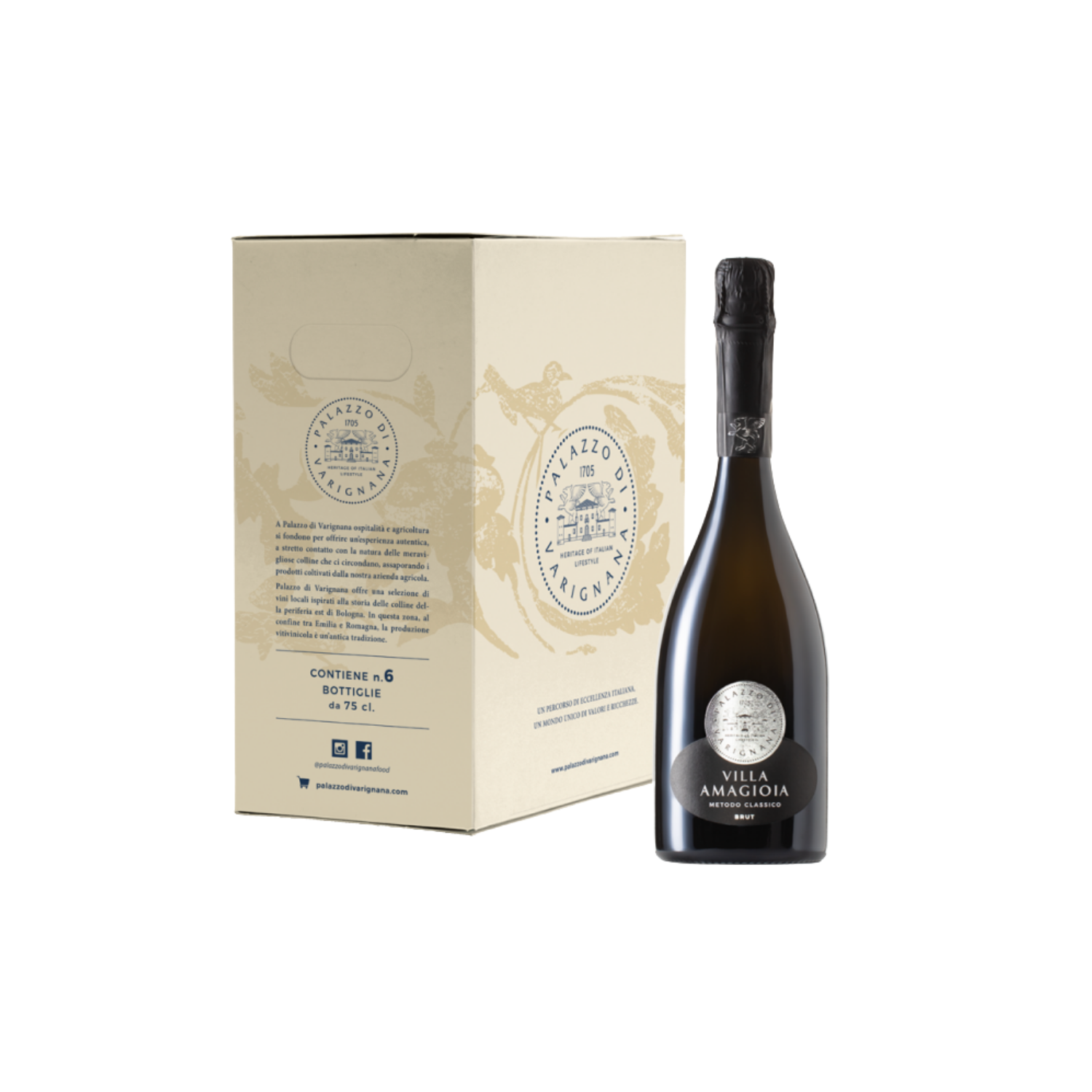 Villa Amagioia Metodo Classico Brut - 6 x 750ml